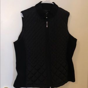 Black Quilted Vest
